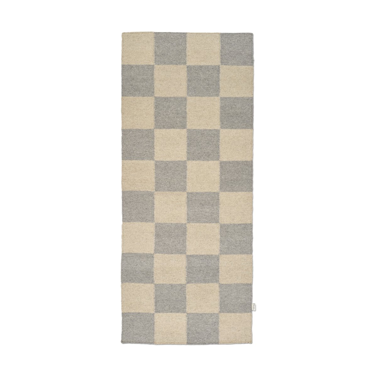 Classic Collection Squares løper Grey-natural, 80x200 cm