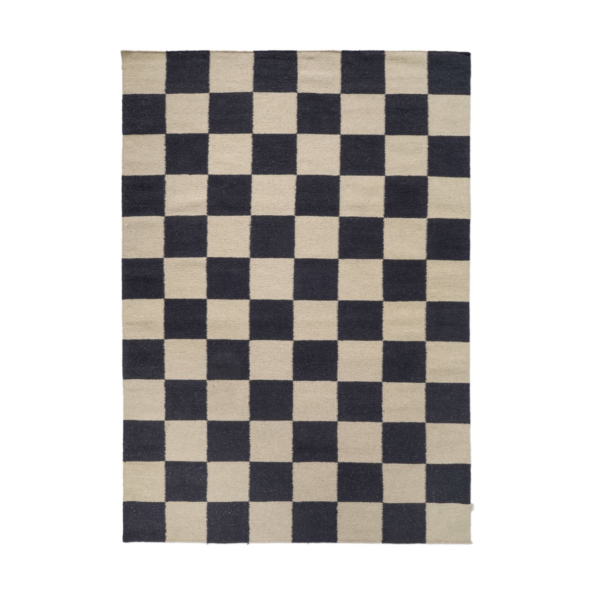 Classic Collection Squares teppe Black-natural, 300x400 cm