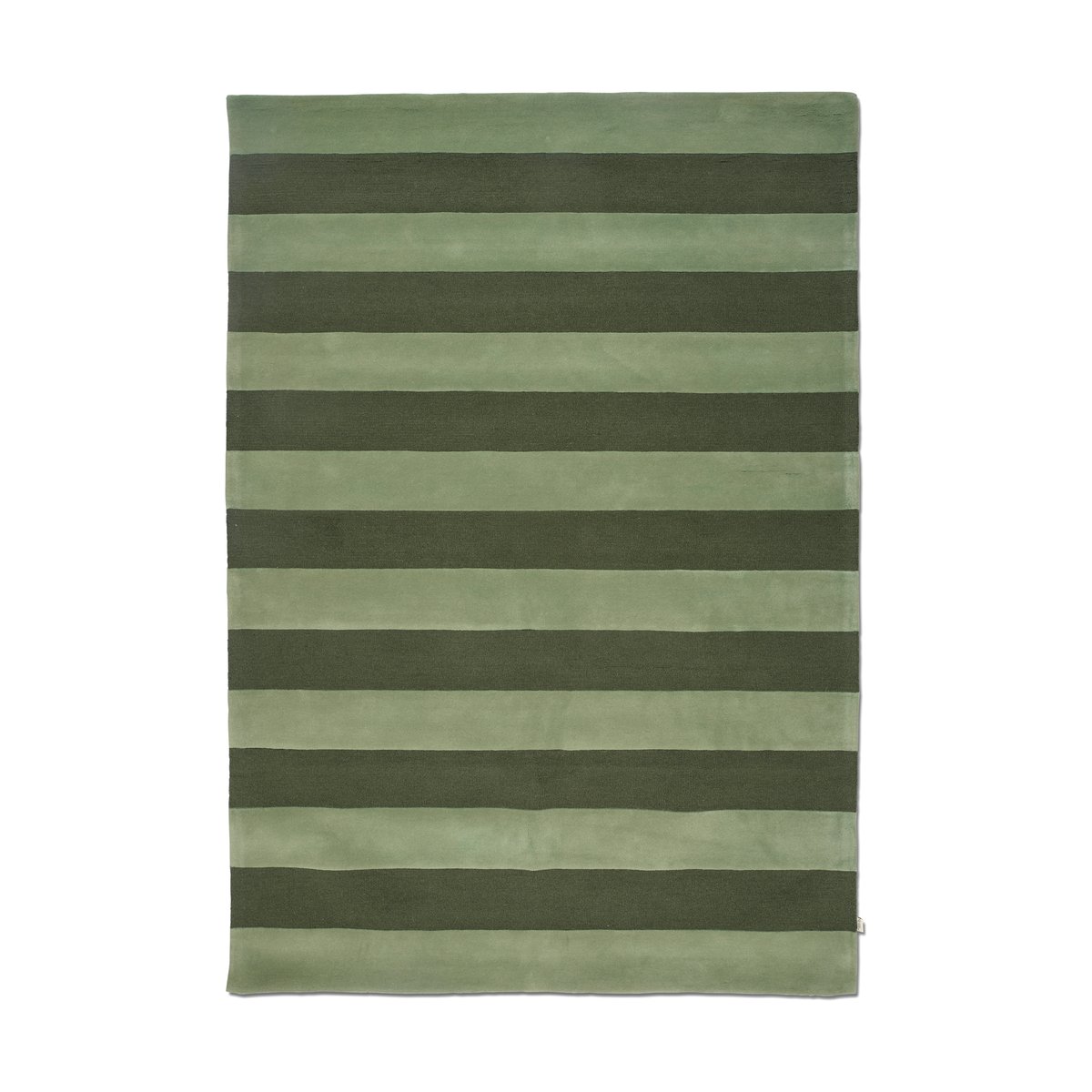 Classic Collection Stripe Boucle teppe Green, 200x300 cm