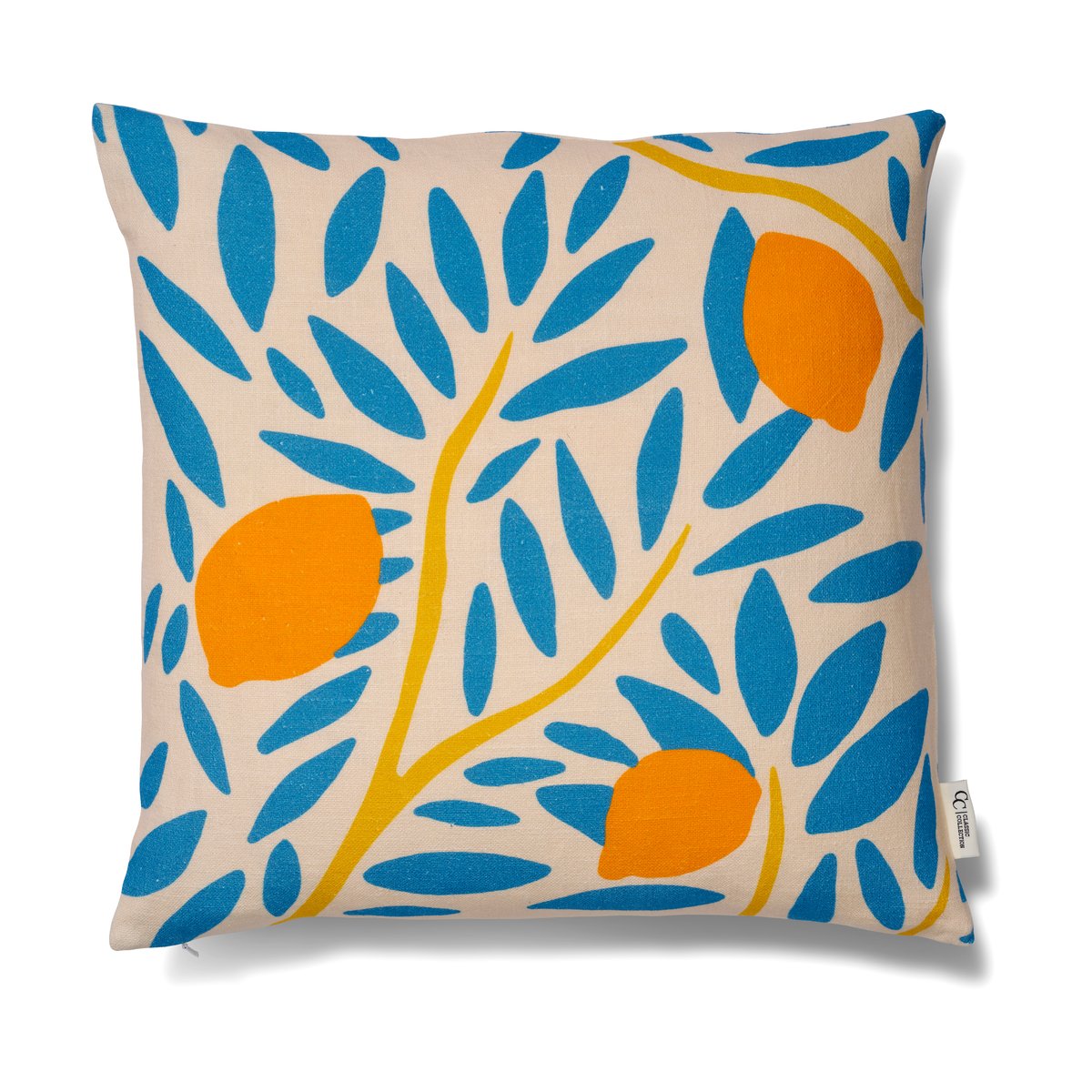 Classic Collection Sunny citrus putetrekk 50x50 cm Blå