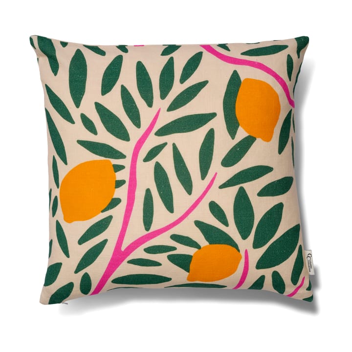 Sunny citrus putetrekk 50x50 cm - Grønn - Classic Collection