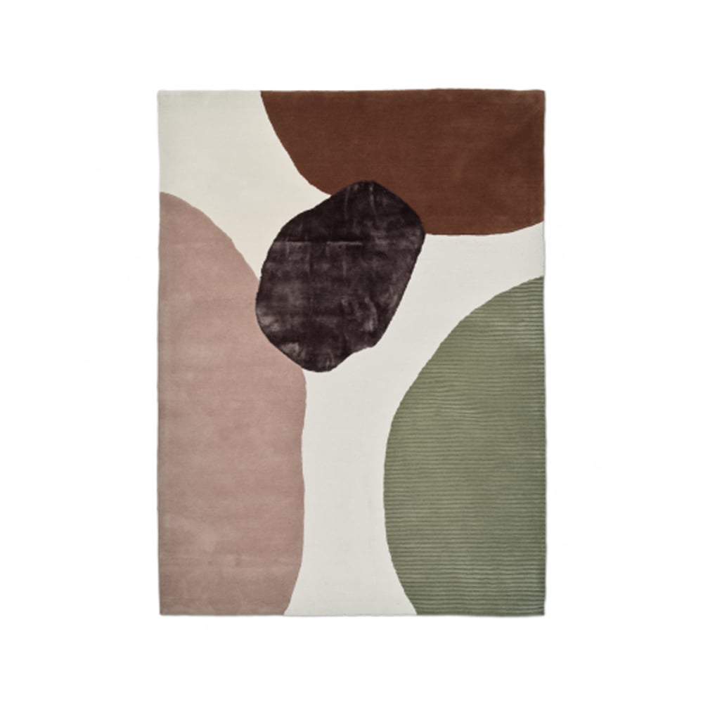 Topaz teppe ivory/green, 200 x 300 cm