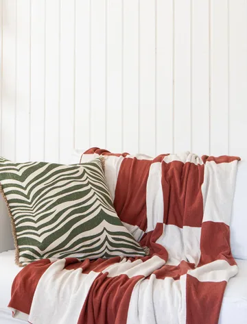 Zebra pute 50x50 cm - Grønn - Classic Collection