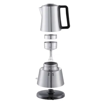Cloer elektrisk espressobrygger - Silver, 6 kopper - Cloer