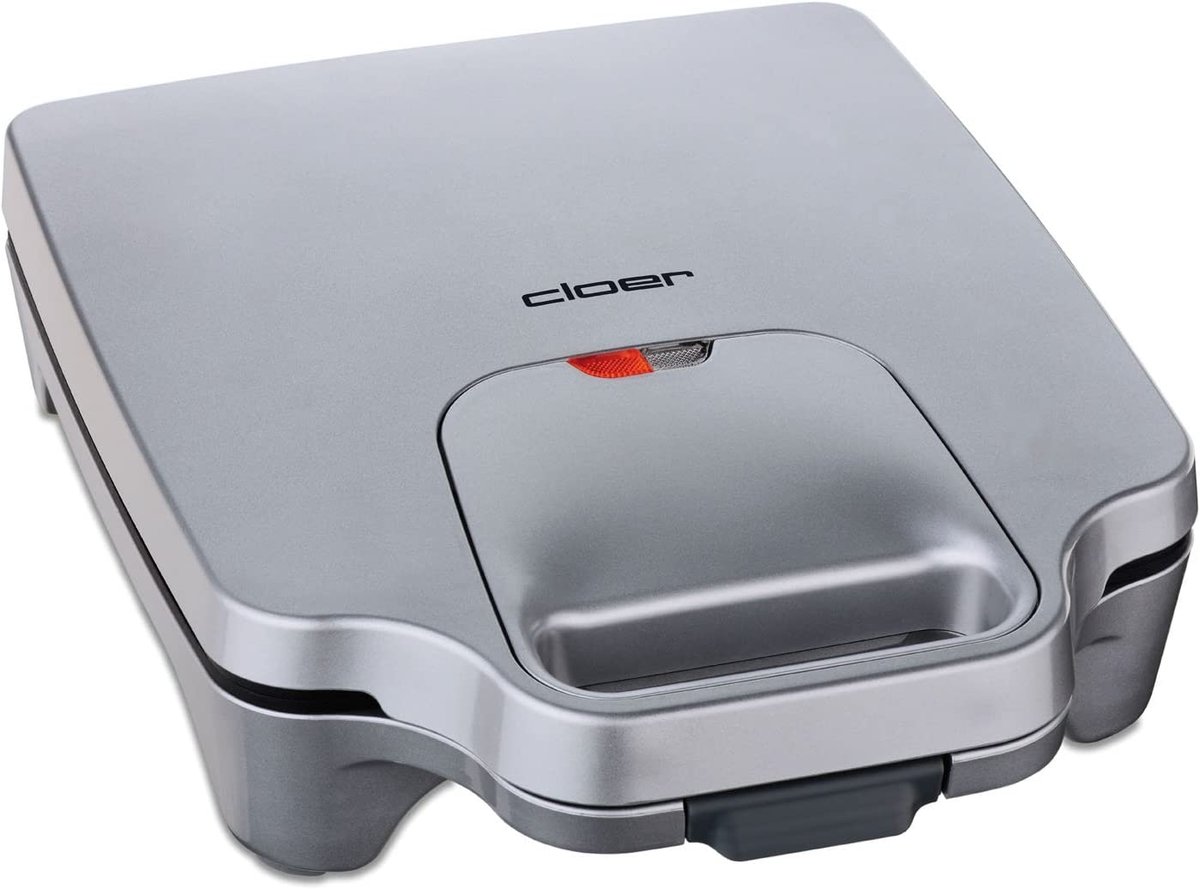 Cloer Sandwich toaster XXL for 4 smørbrød Rustfritt stål