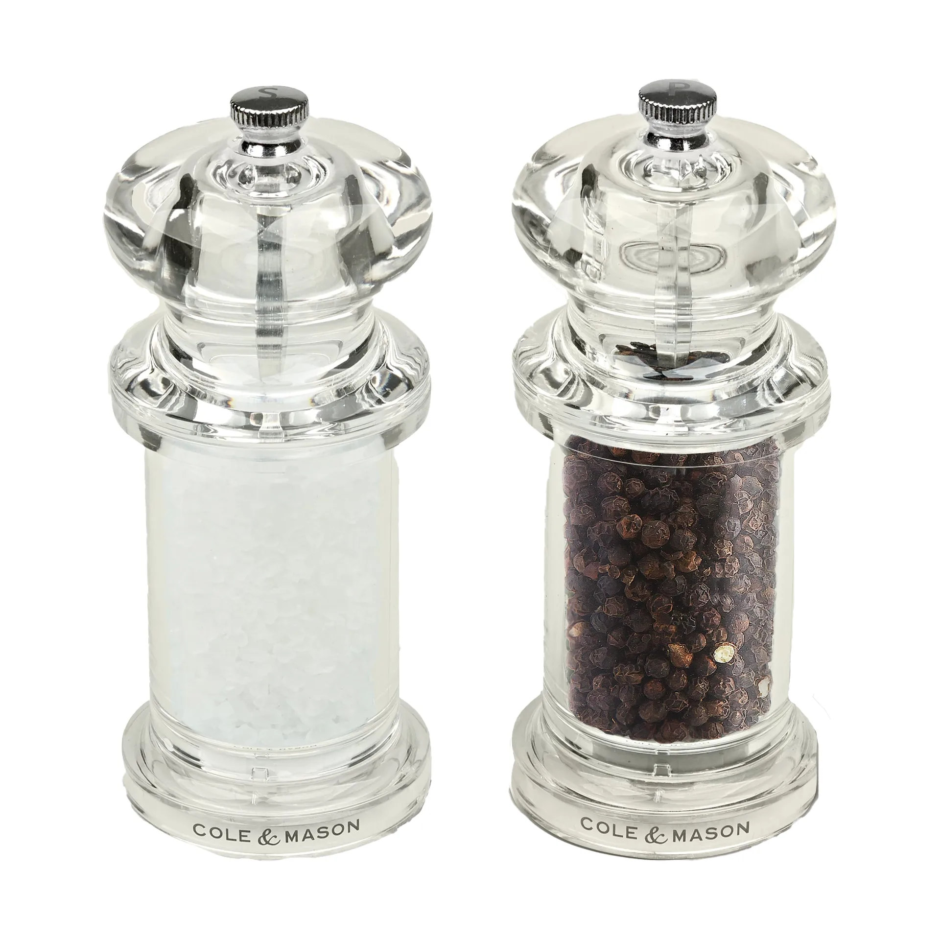 505 salt- & pepperkvern 14 cm, Gjennomsiktig Cole & Mason