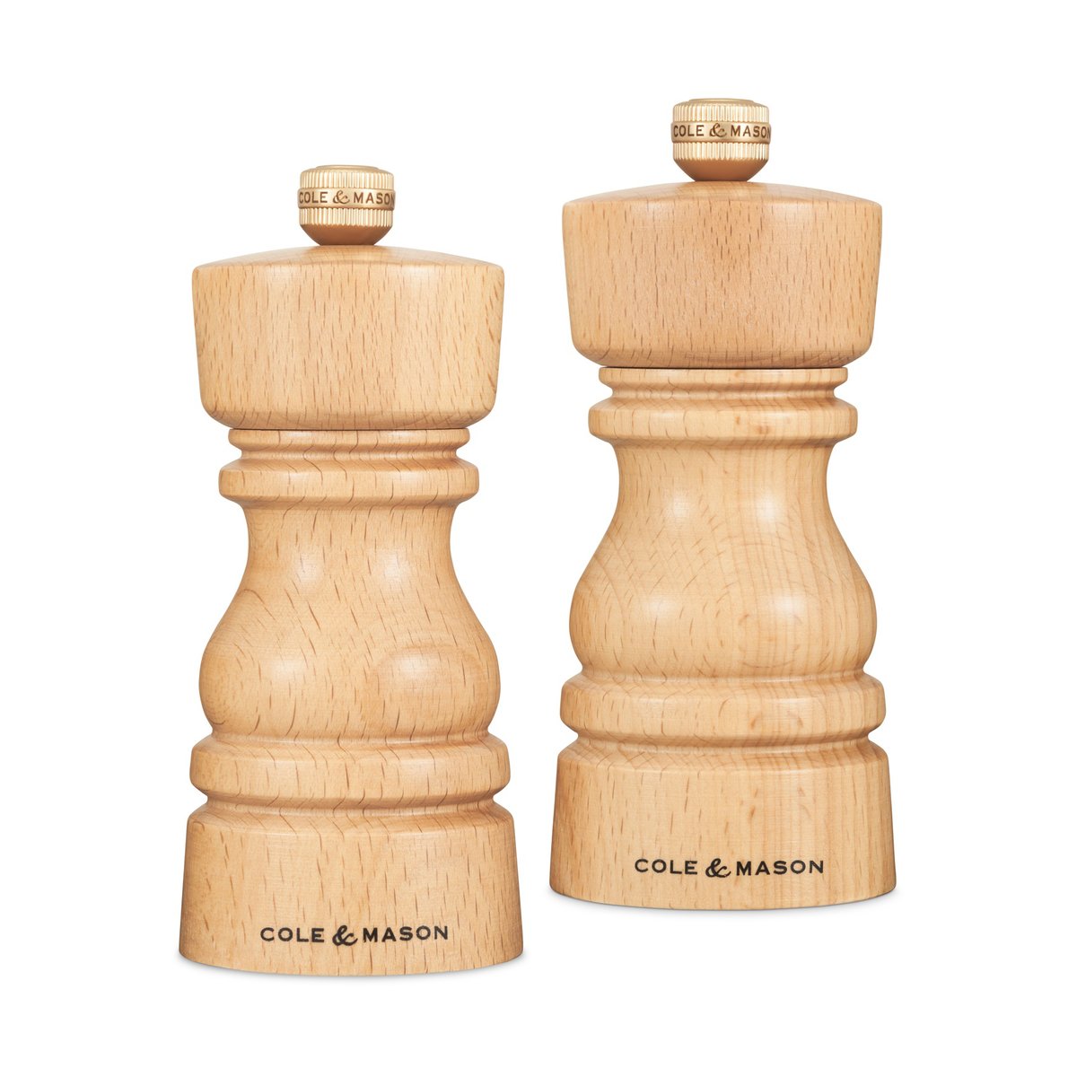 London salt- og pepperkvernsett Natural, 13 cm
