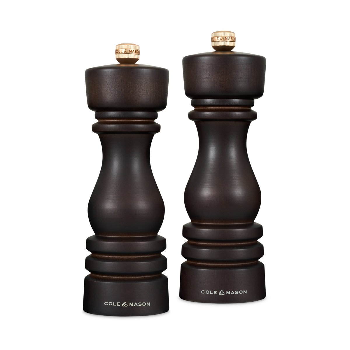London salt- og pepperkvernsett 18 cm Chocolate