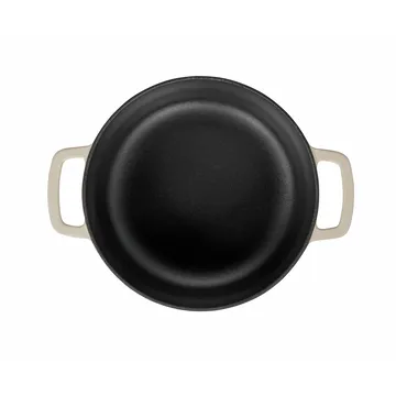 Combekk Enameled støpejernsgryte Ø24 cm - Sand-gold knob - Combekk