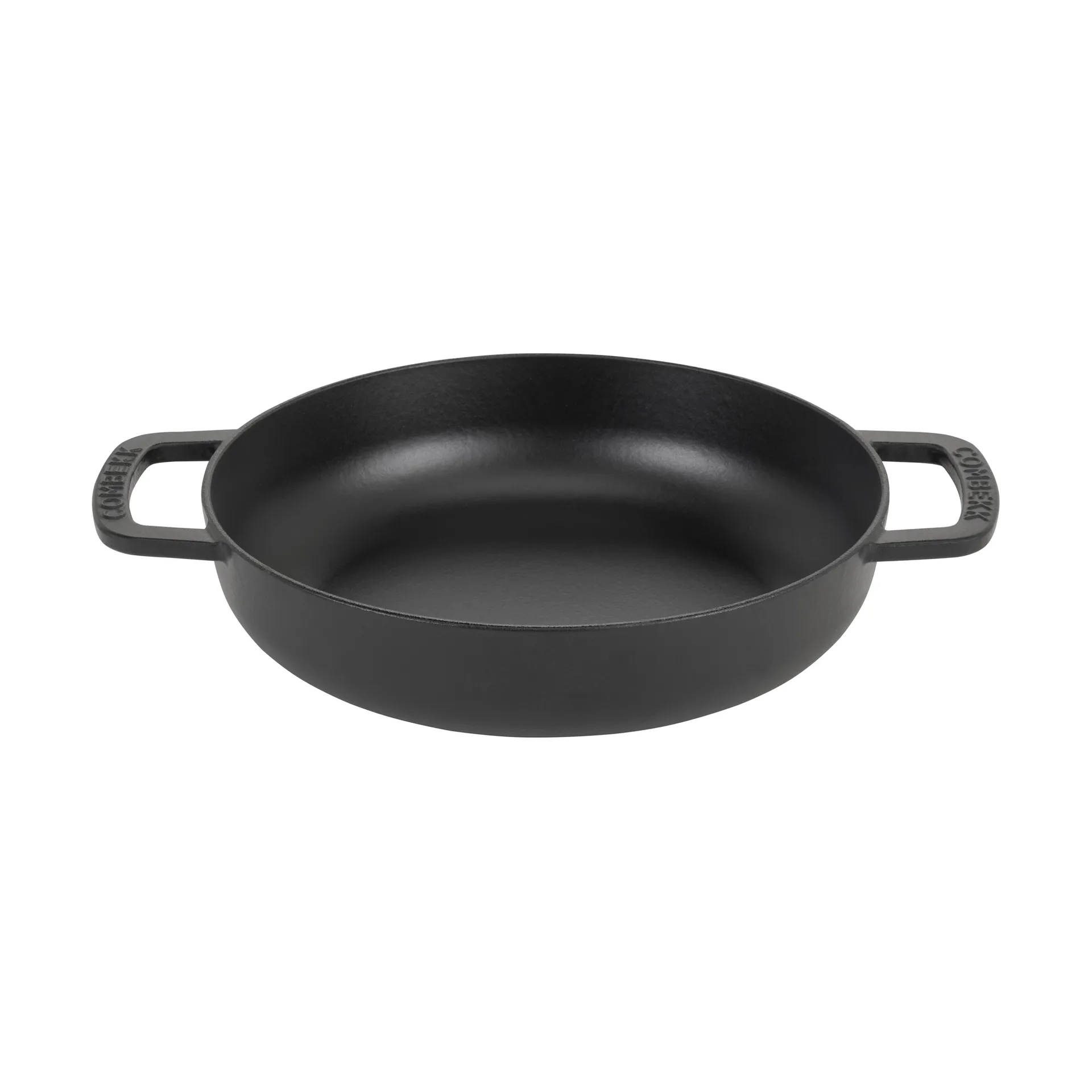 Combekk Enameled traktørpanne støpejern Ø28 cm, Black-silver knob Combekk