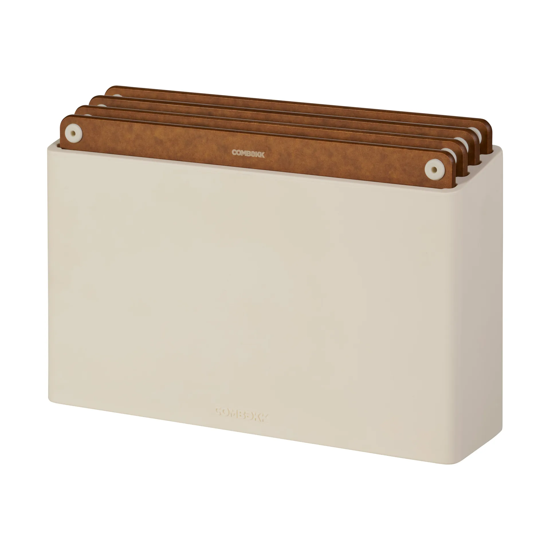 Combekk skjærebrett 5 deler, Sand-brown Combekk