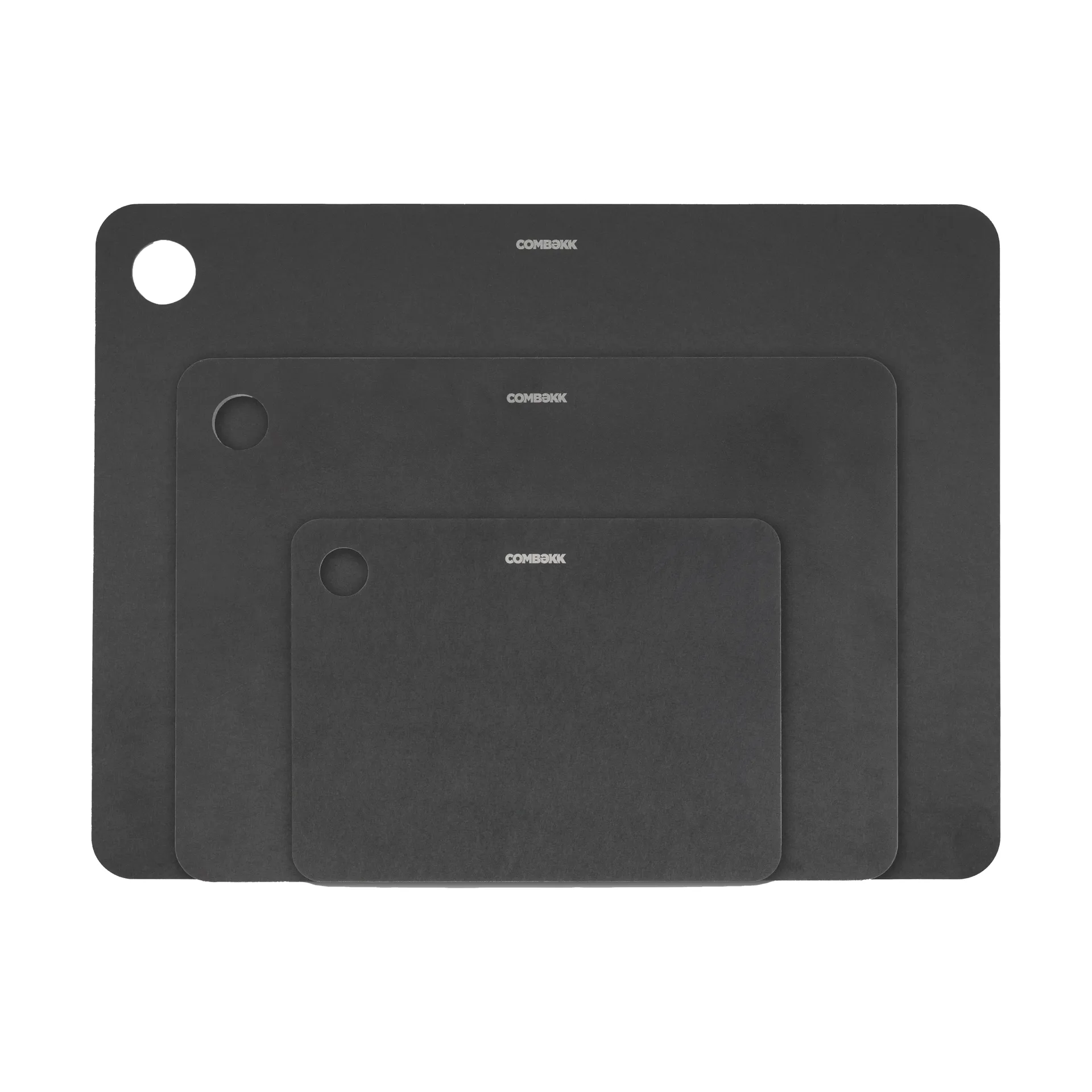 Combekk skjærebrett tre 3 deler, Black Combekk