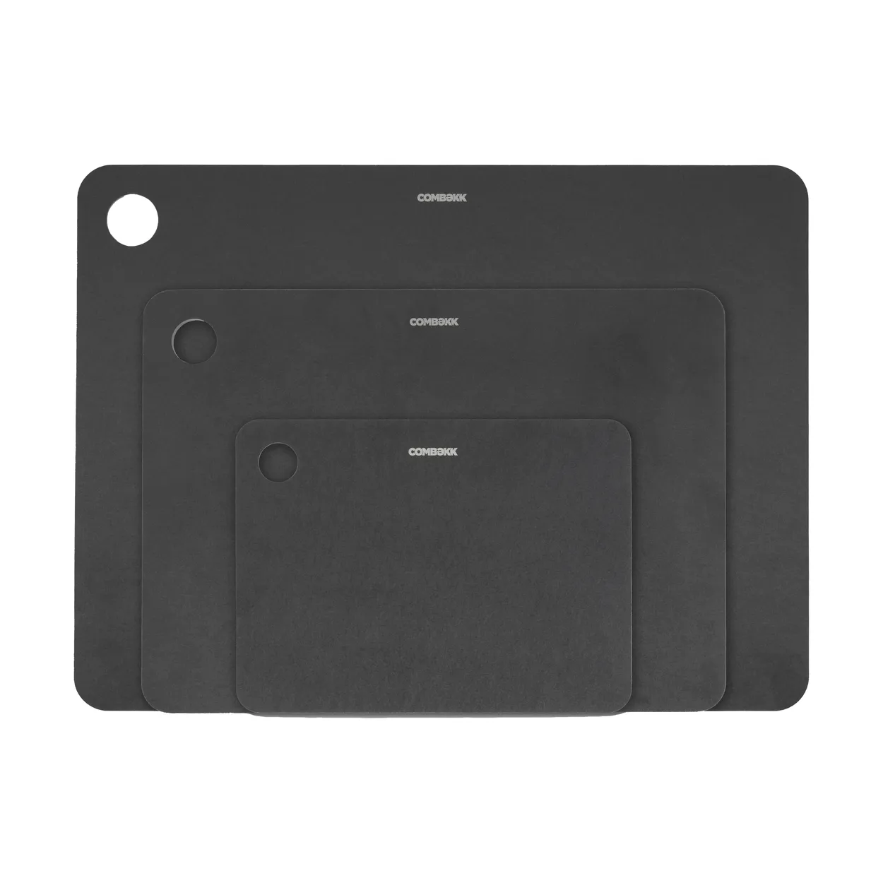 Combekk Combekk skjærebrett tre 3 deler Black
