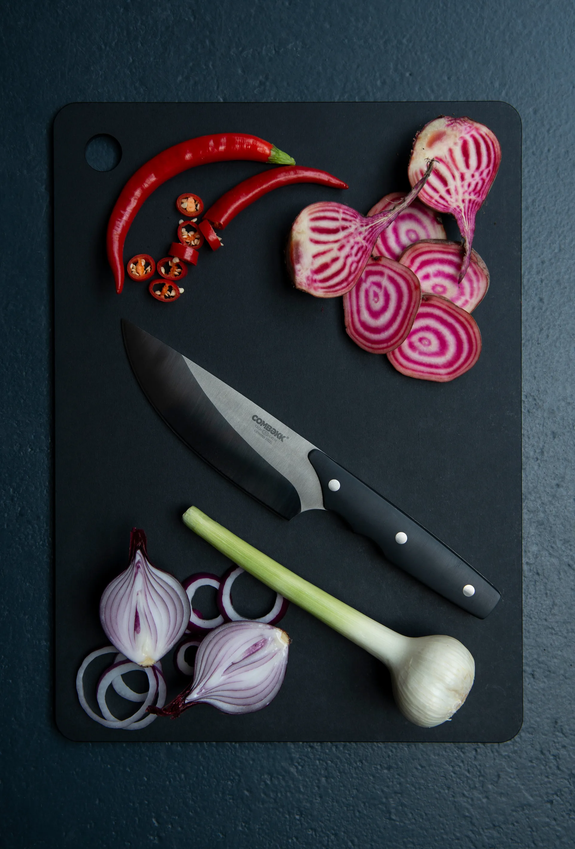 Combekk skjærebrett tre 3 deler, Black Combekk