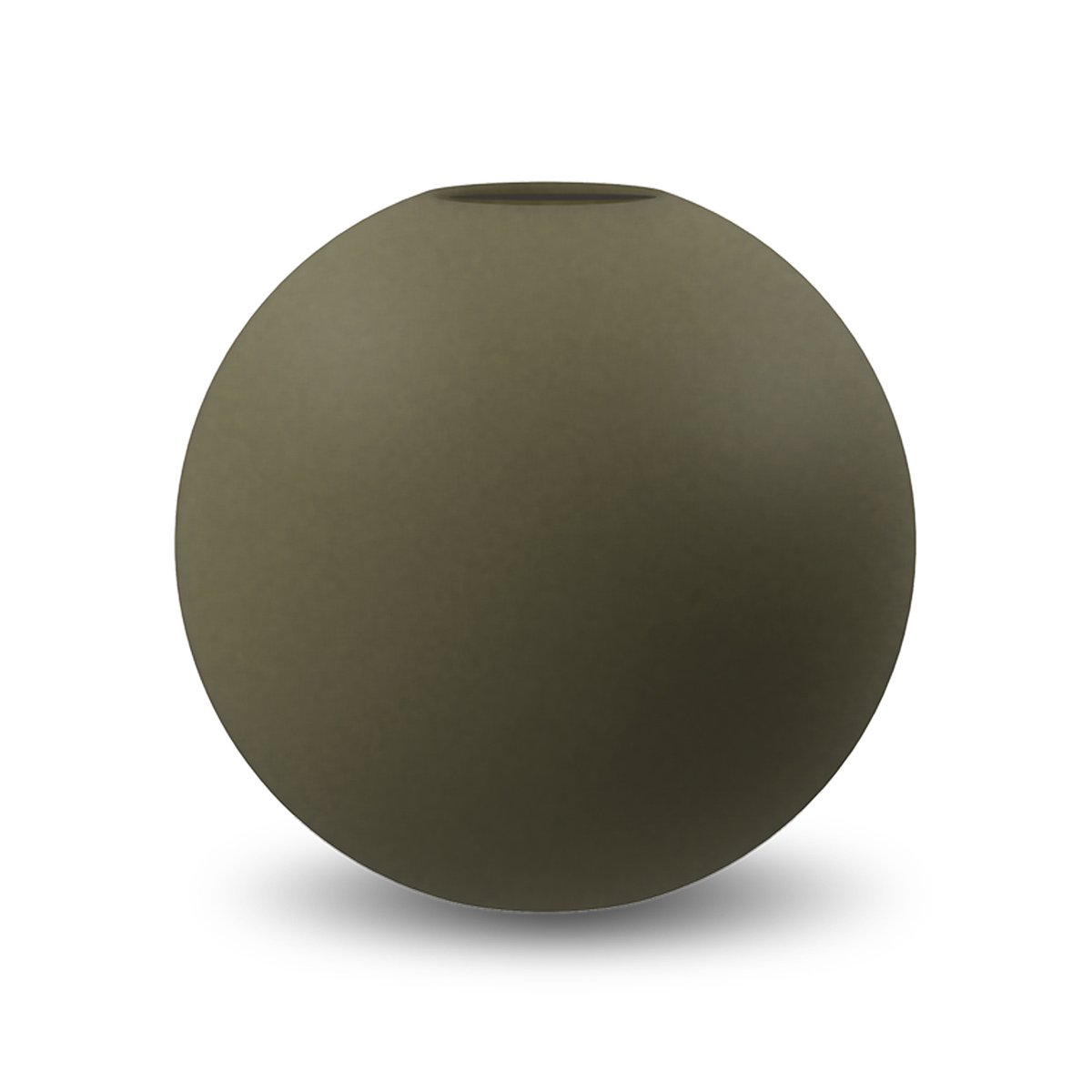 Ball vase, 20 cm, olive
