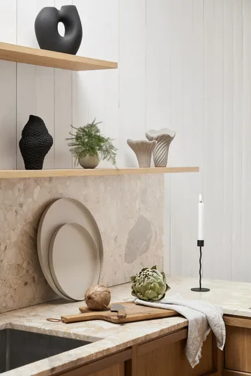 Curved lysestake 23 cm - Svart - Cooee Design