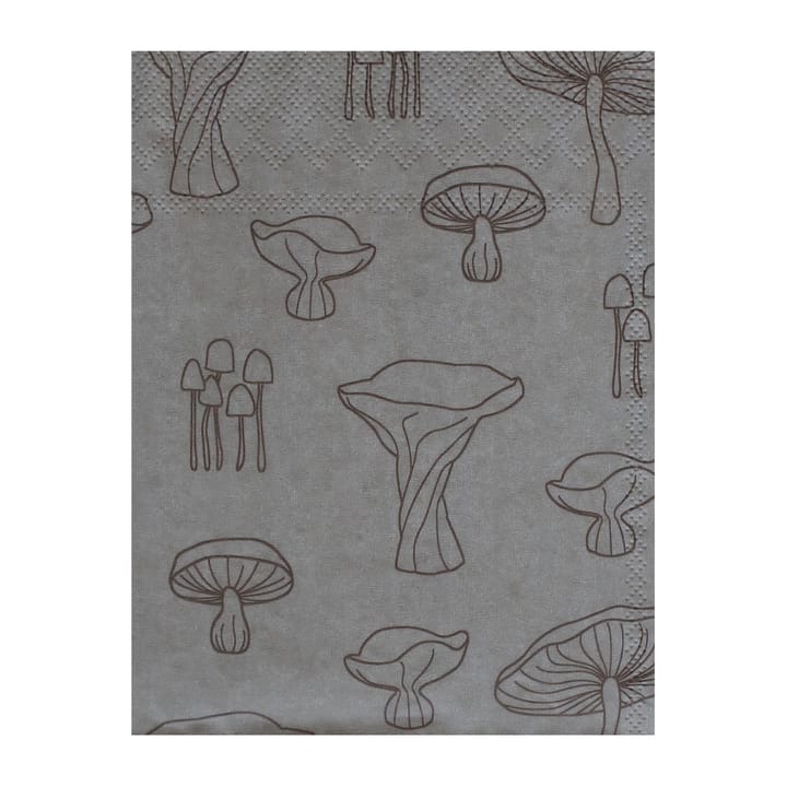 Fungi serviett 33 x 33 cm 20-pakning - Sand-hazelnut - Cooee Design
