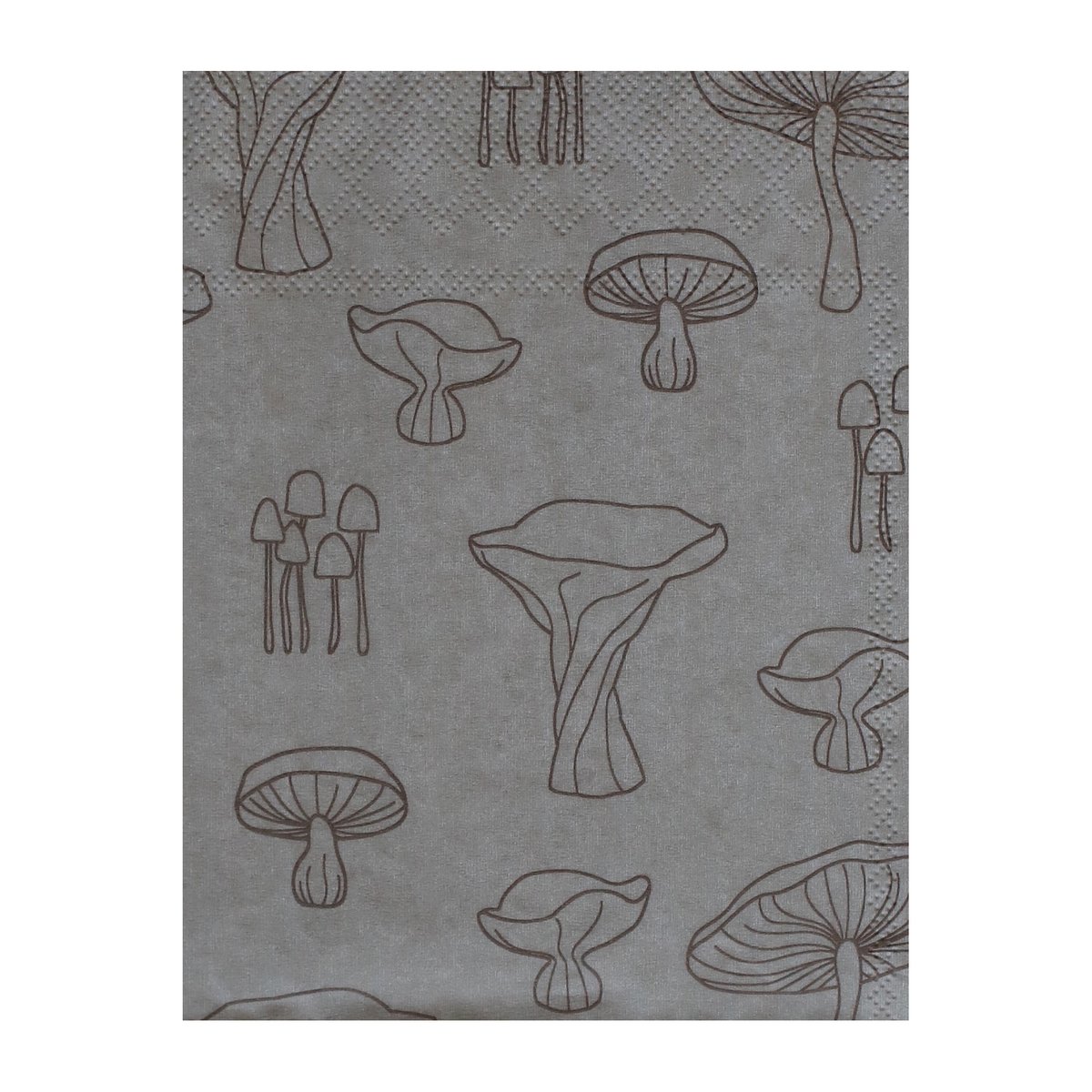 Cooee Design Fungi serviett 33 x 33 cm 20-pakning Sand-hazelnut