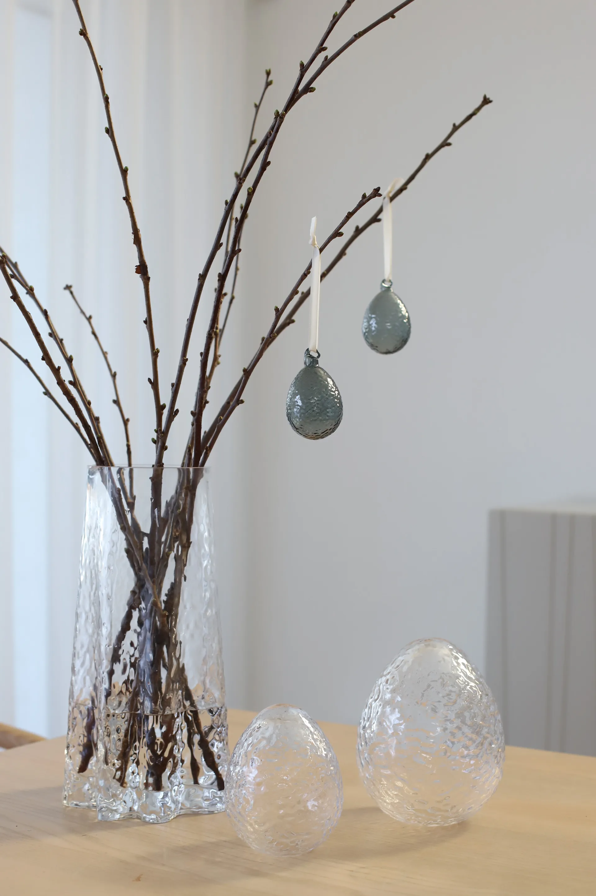 Gry påskeanheng Egg 2-pk, Smoke Cooee Design