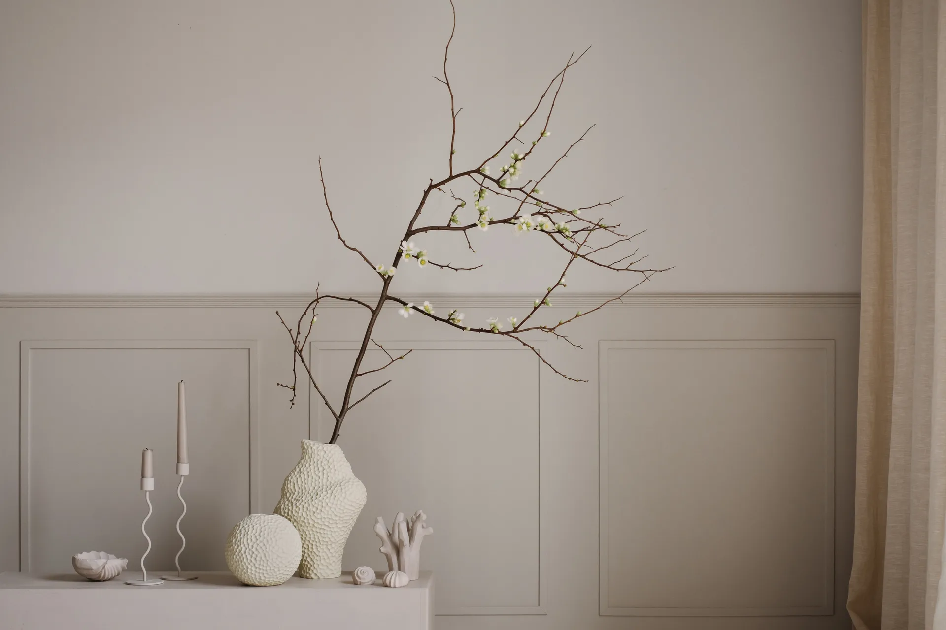 Kaia vase 15 cm, Linnen Cooee Design