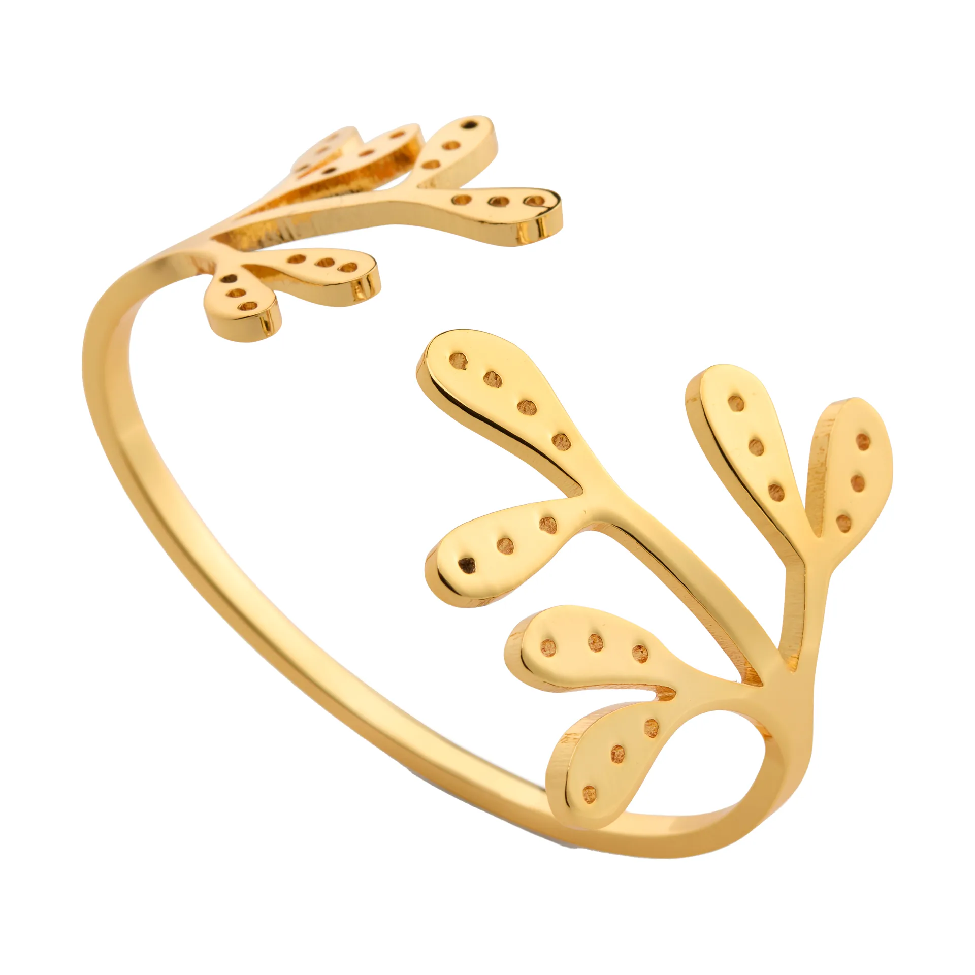 Mistletoe serviettring 2-pk, Brass Cooee Design