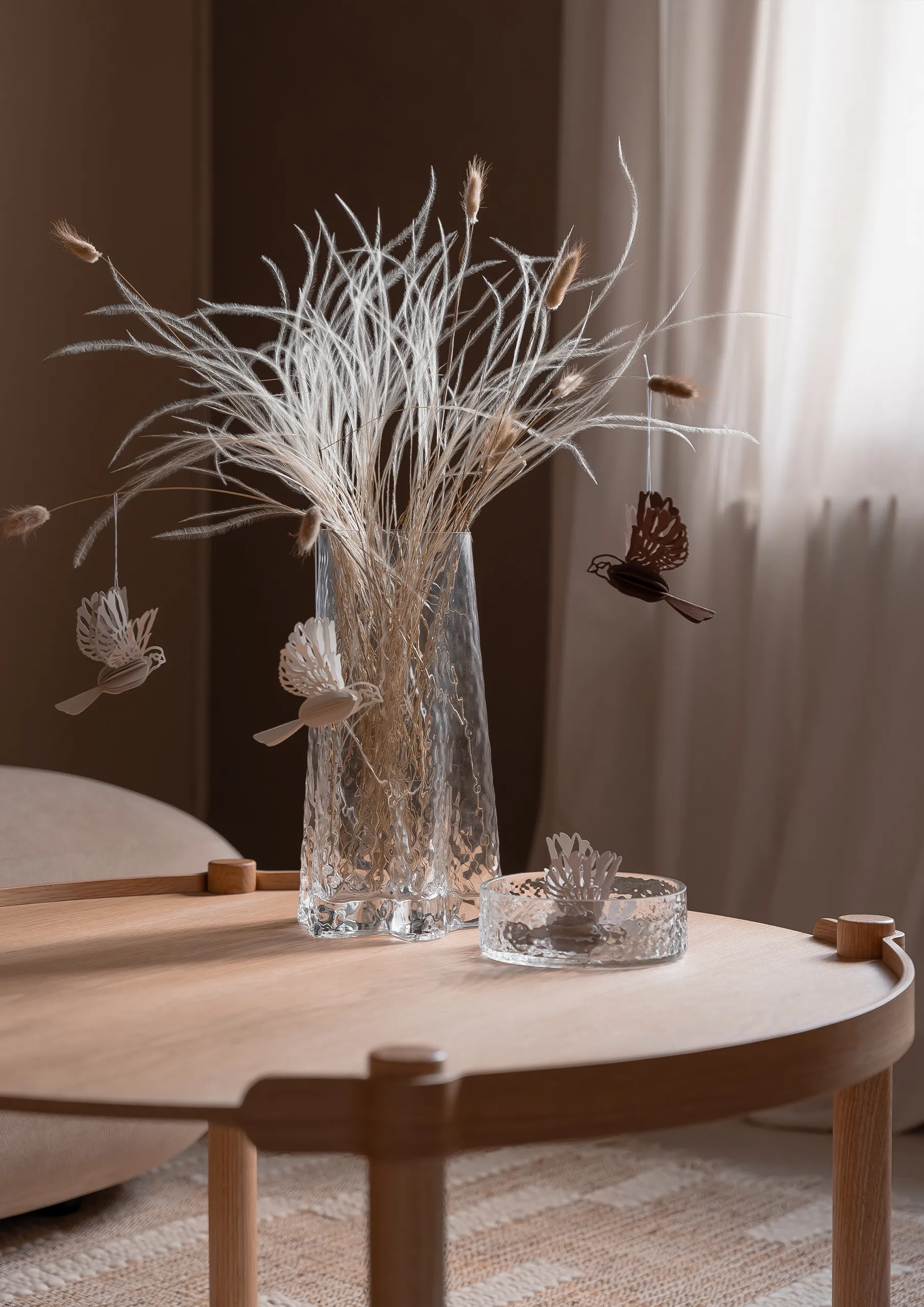 Paper bird hengende dekorasjon 2-pakn., Coffee Cooee Design