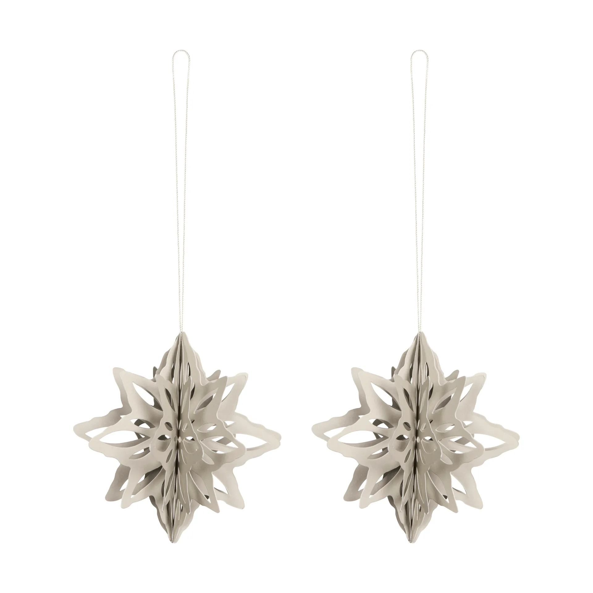 Paper Nova Star pynt 2-pakn., Sand Cooee Design