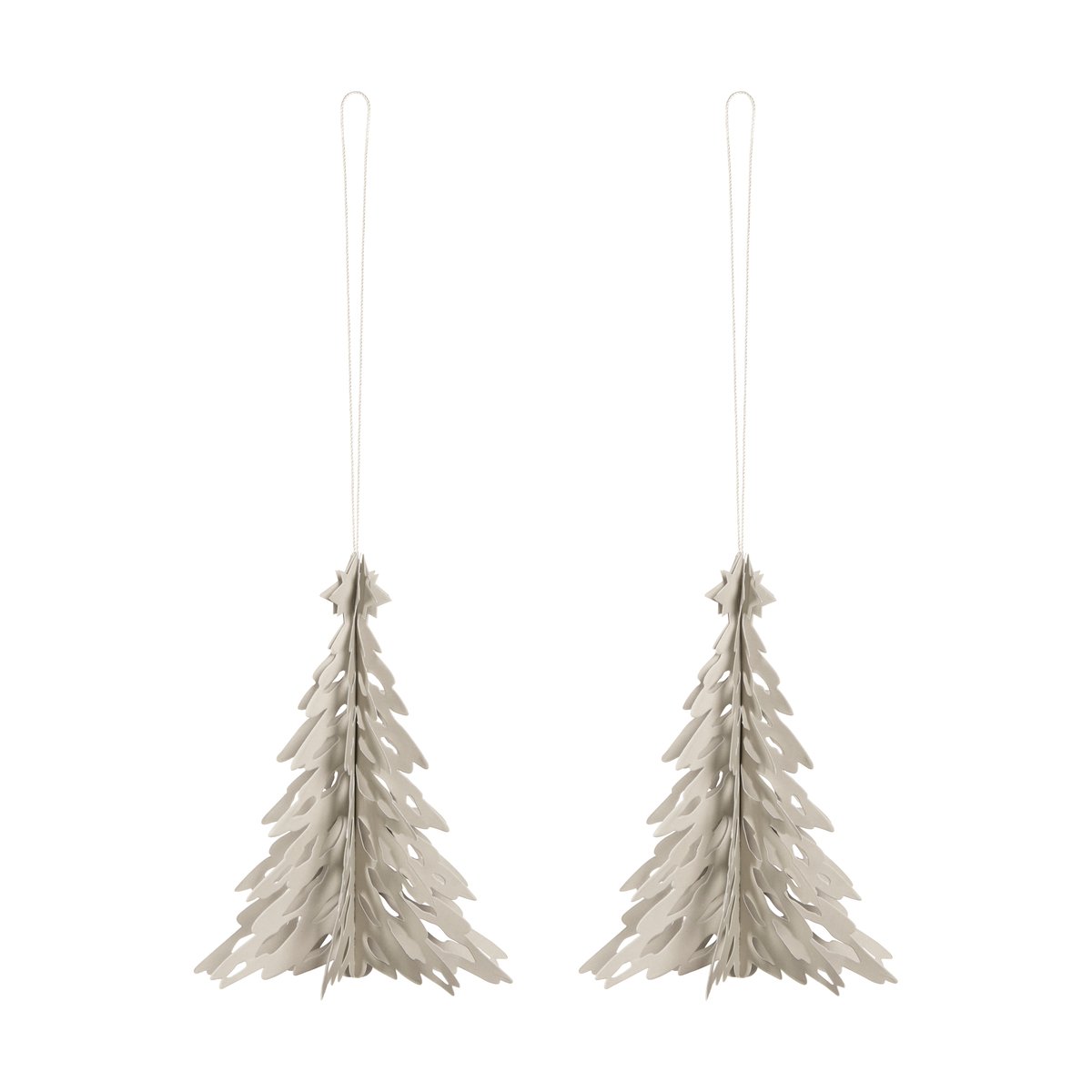 Cooee Design Paper Pinetree pynt 2-pakn. Sand