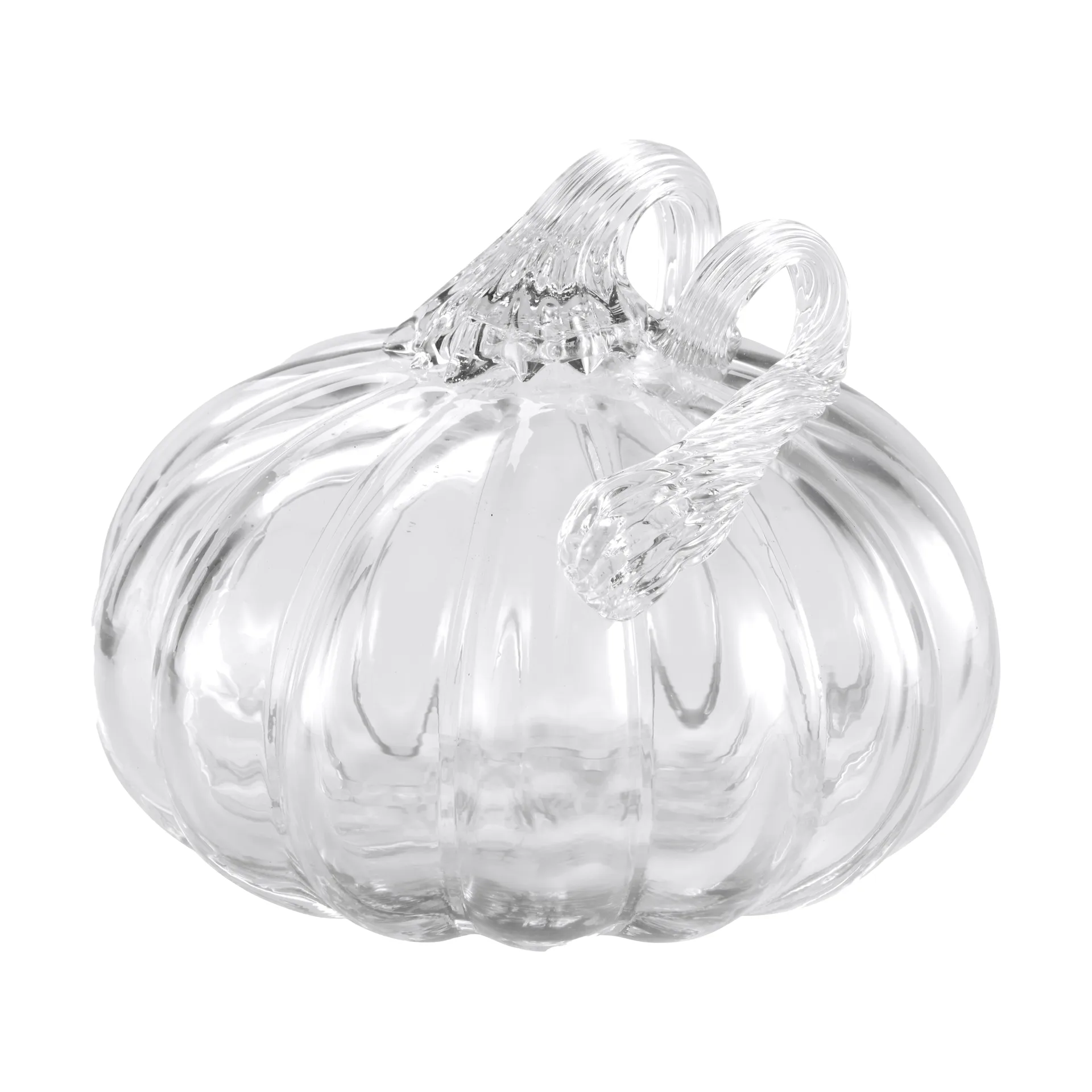 Pumpkin dekorasjon 10 cm, Clear Cooee Design