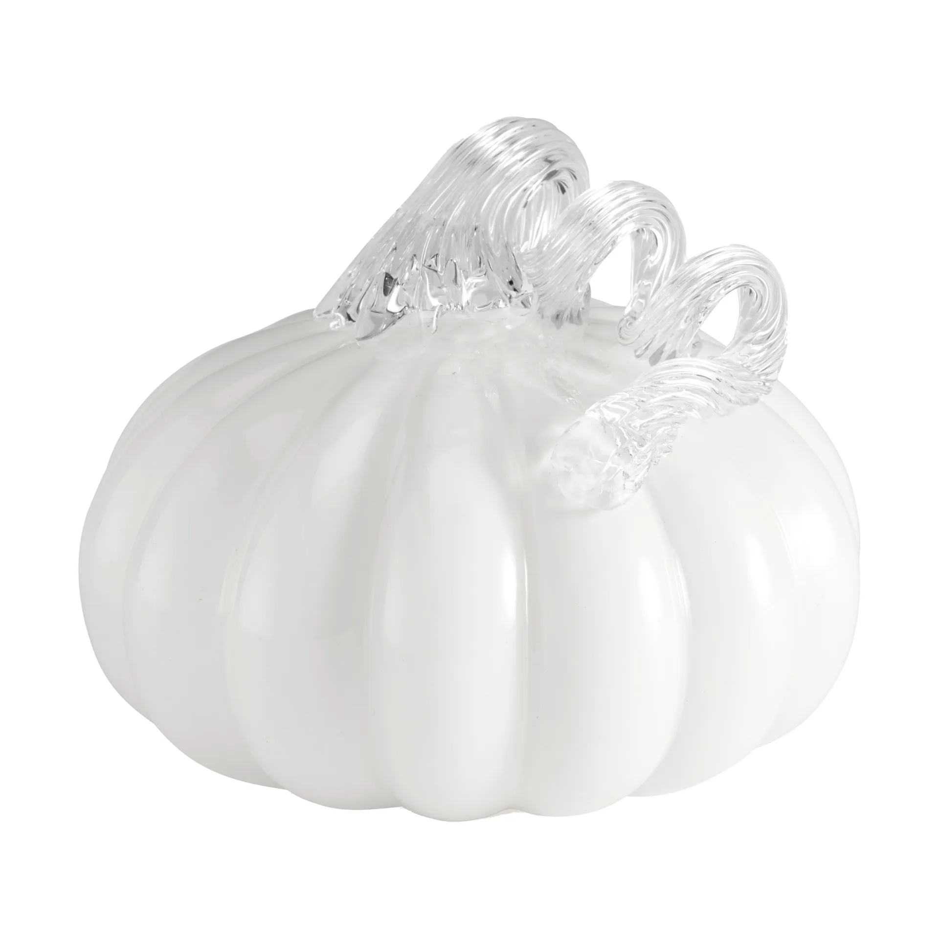 Pumpkin dekorasjon 10 cm, White Cooee Design