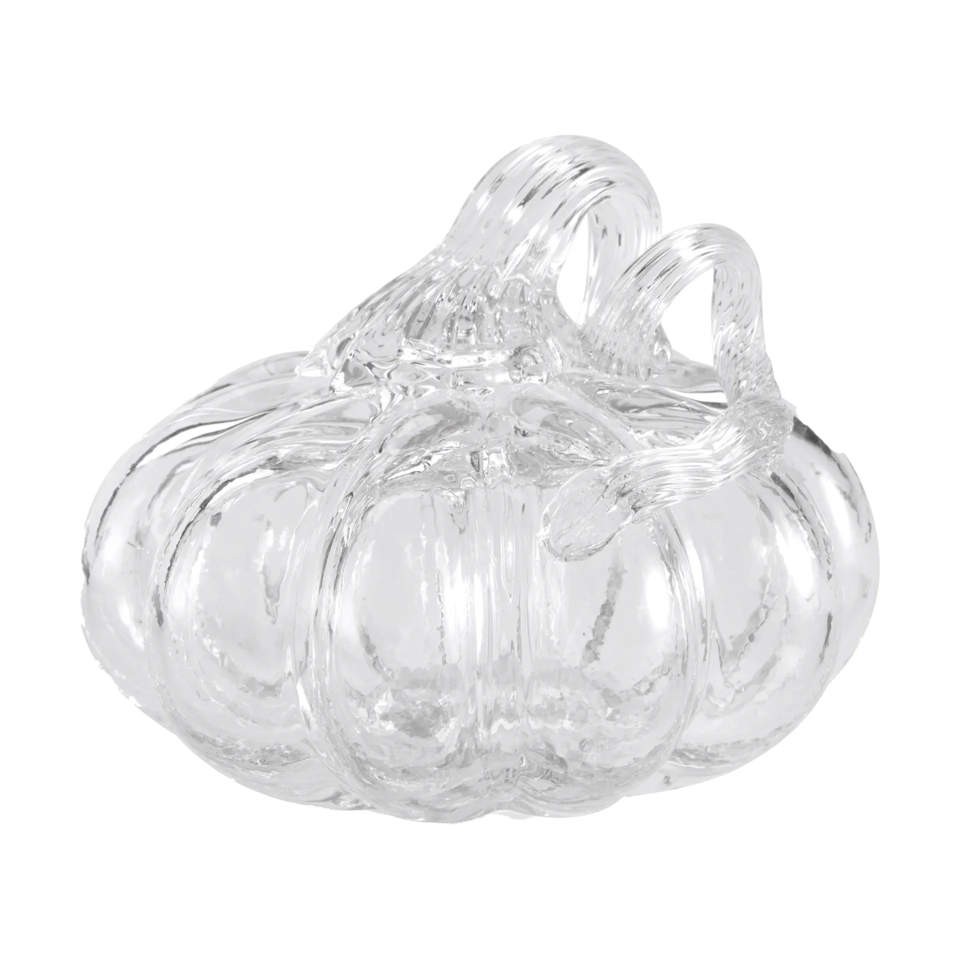 Pumpkin dekorasjon 8 cm, Clear Cooee Design
