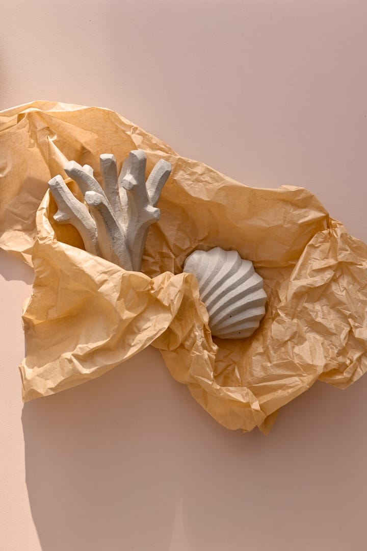 The Clam Shell skulptur 13 cm, Limestone Cooee Design