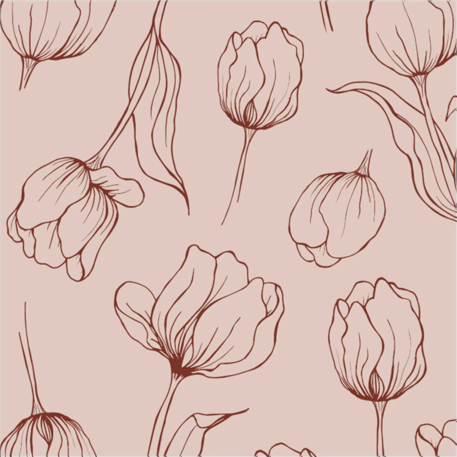 Tulipa servietter 33x33 cm, Blush Cooee Design