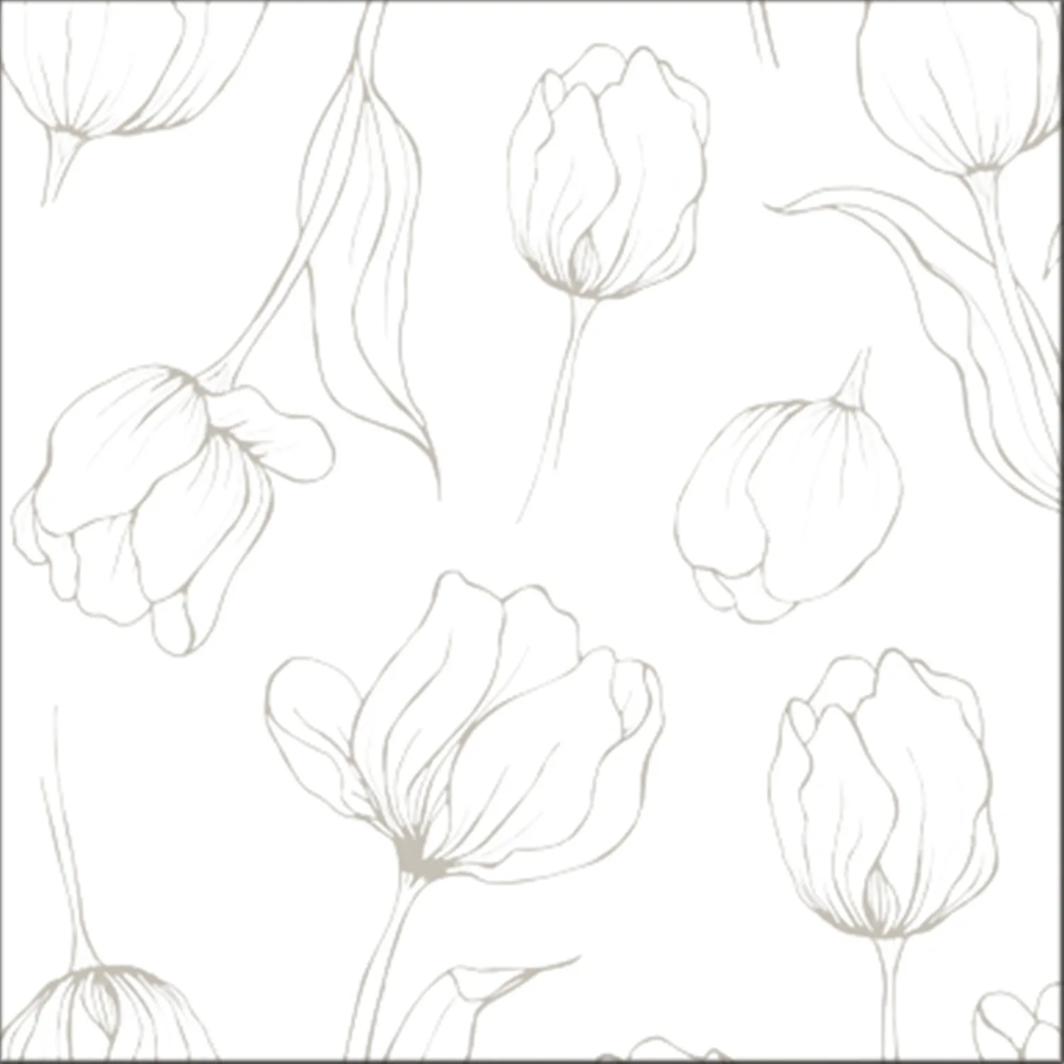 Tulipa servietter 33x33 cm, White Cooee Design