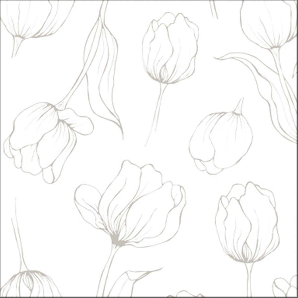 Cooee Design Tulipa servietter 33x33 cm White
