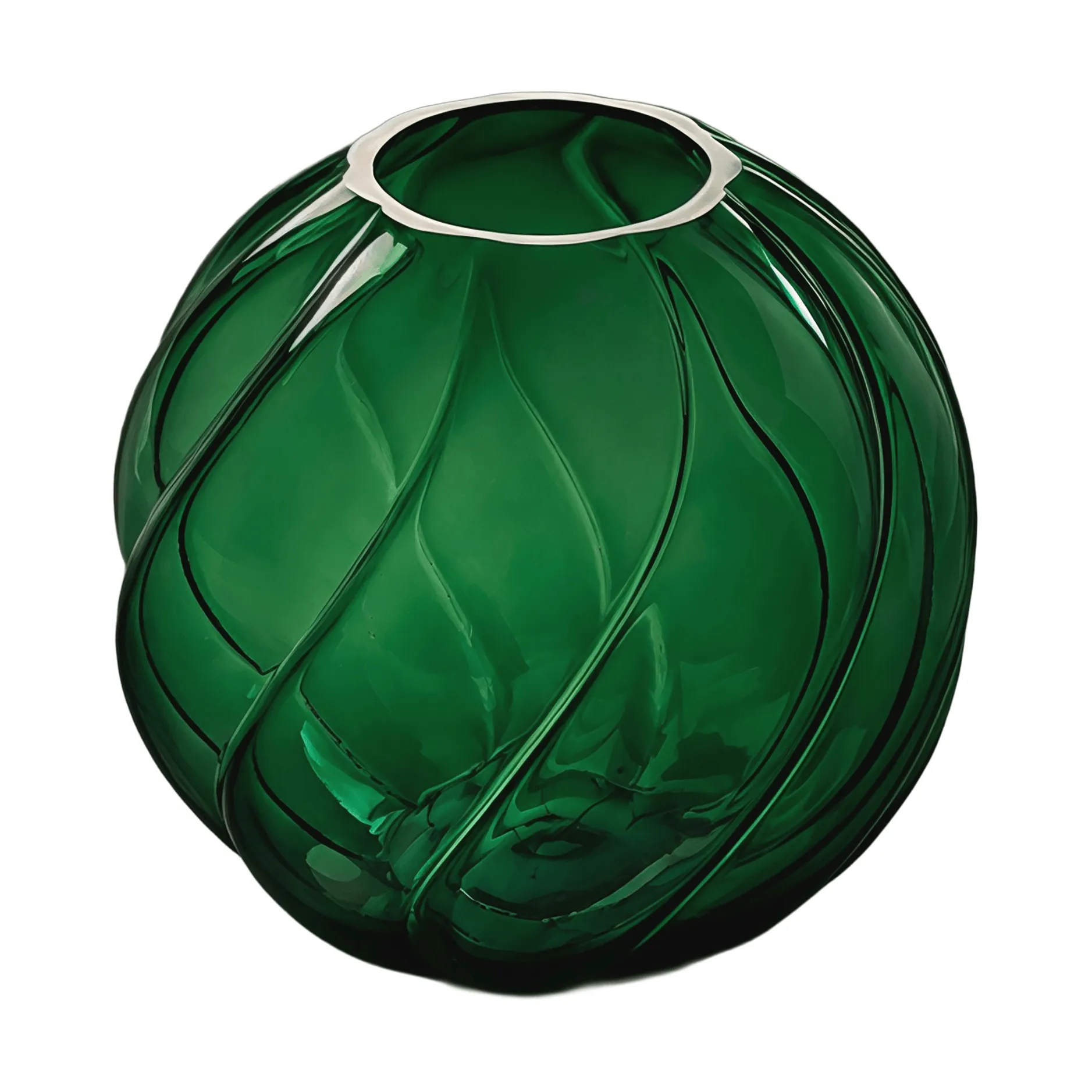 Cooee Design Twist Ball vase 12 cm Forest green