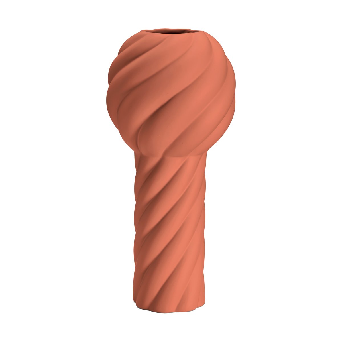 Cooee Design Twist Pillar vase 34 cm Brick red