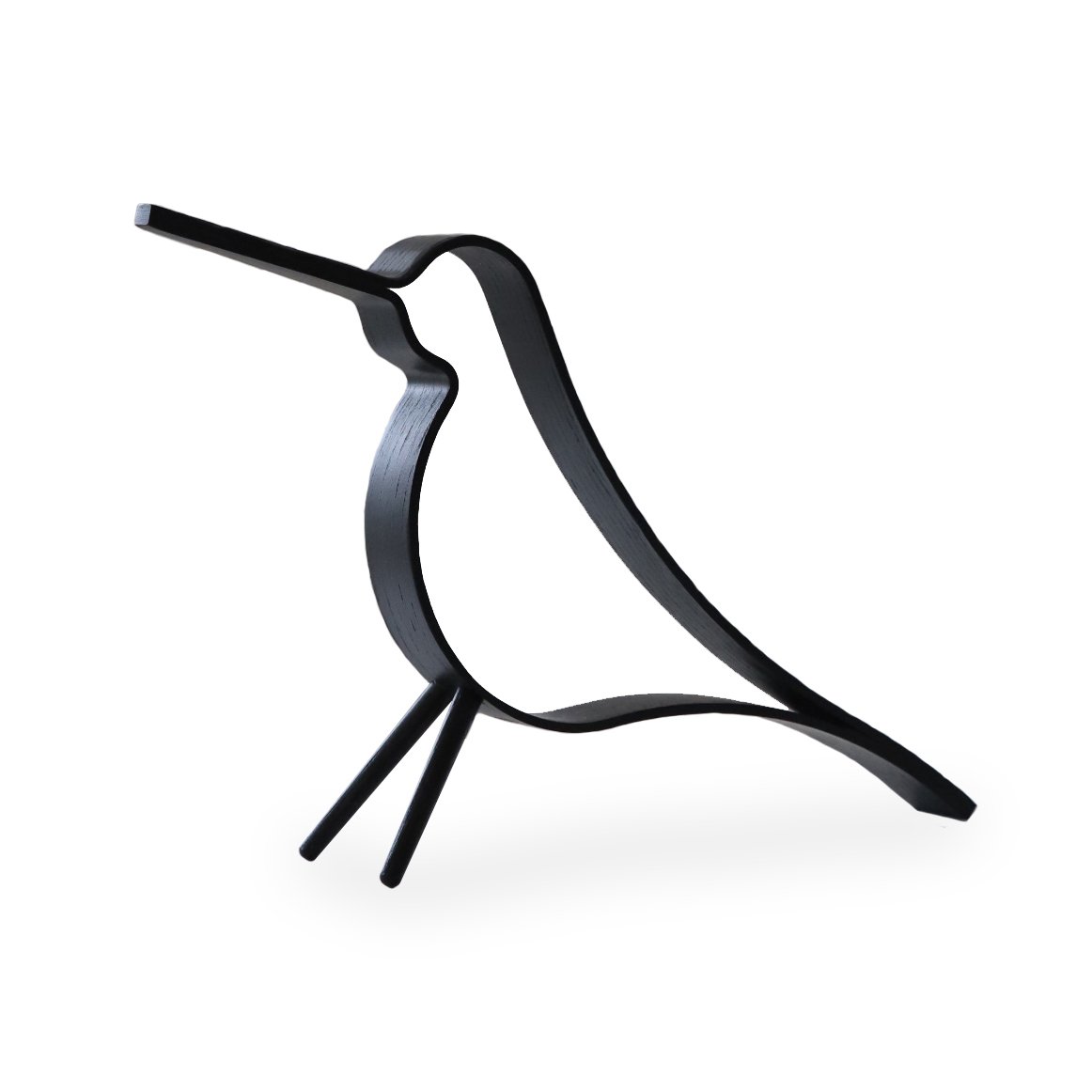 Cooee Design Woody Bird stor Svartbeiset eik