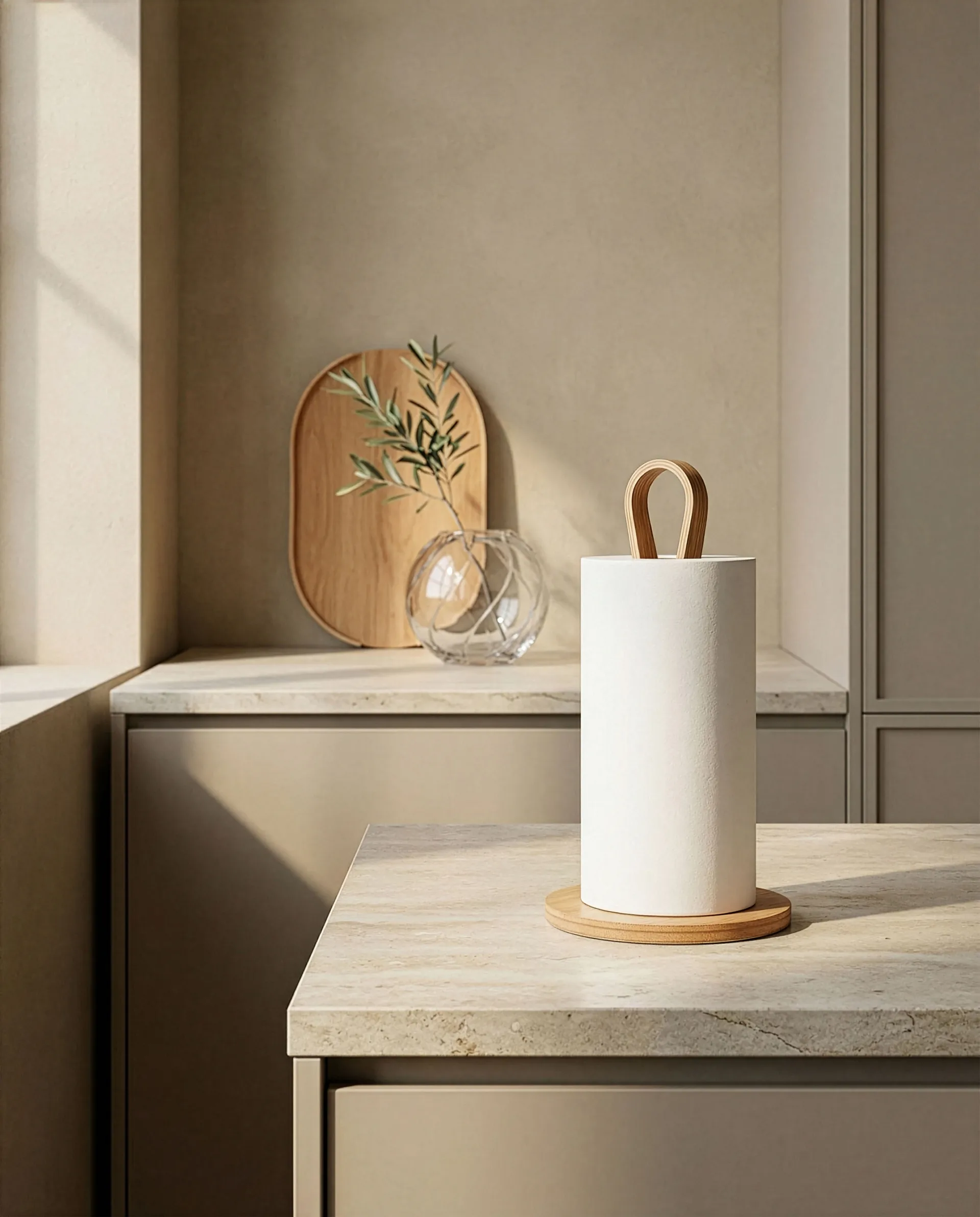 Woody kjøkkenrullholder, Eik Cooee Design