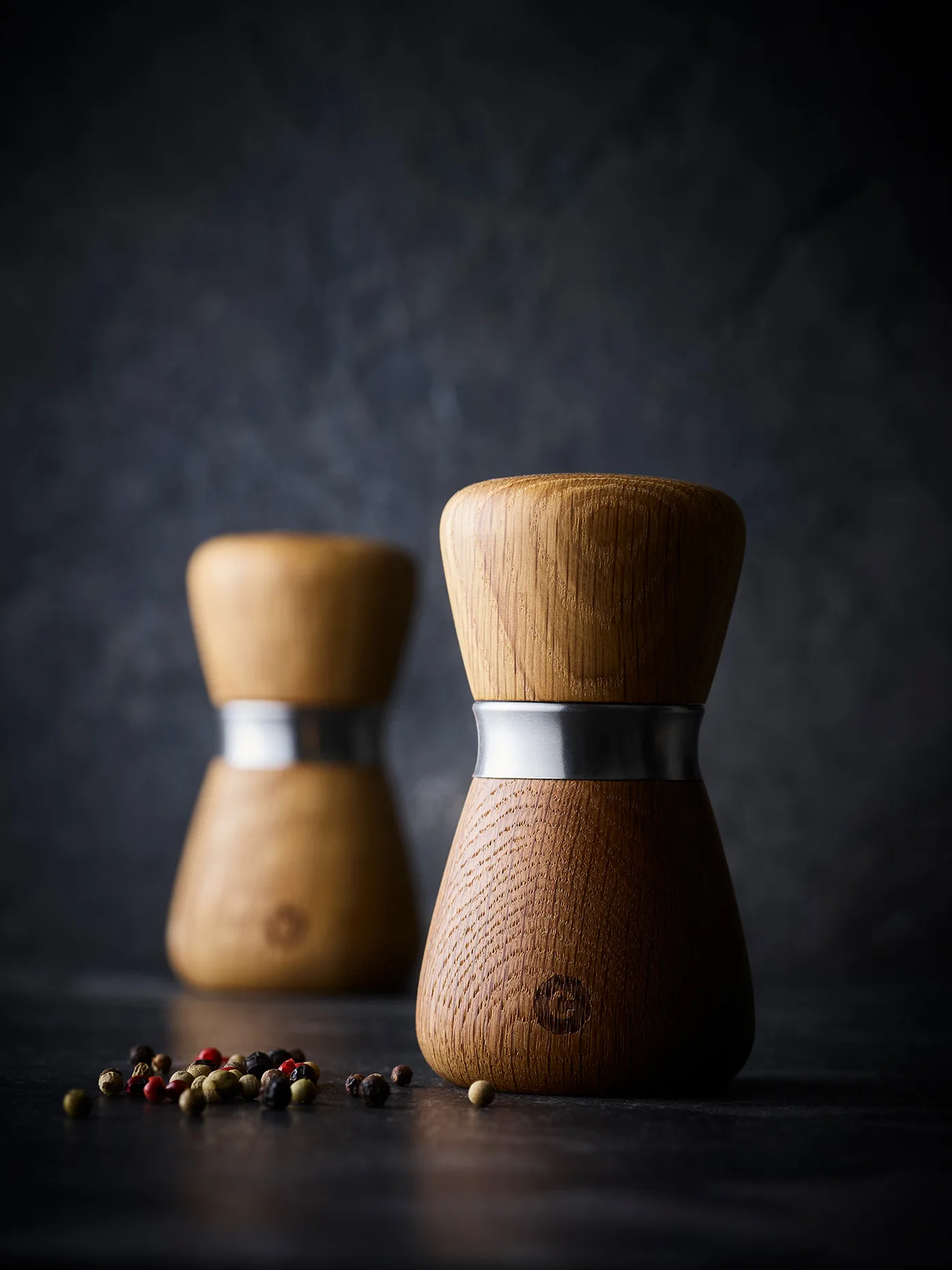 Kyoto krydderkvern, Natural, FSC oak, 10 cm Crushgrind
