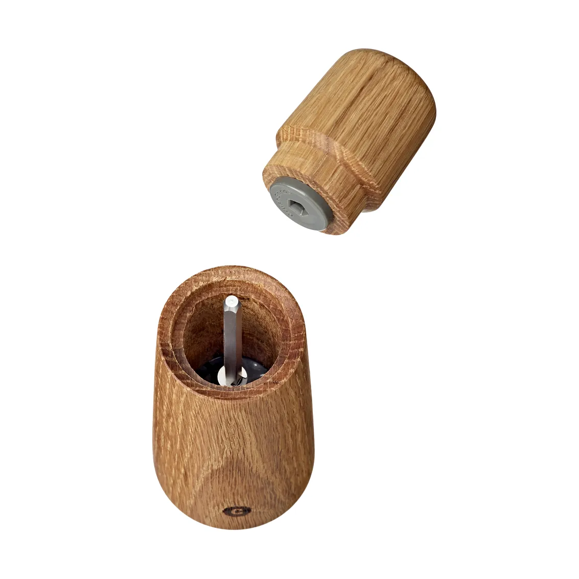 Stockholm krydderkvern, Natural, FSC oak, 11 cm Crushgrind