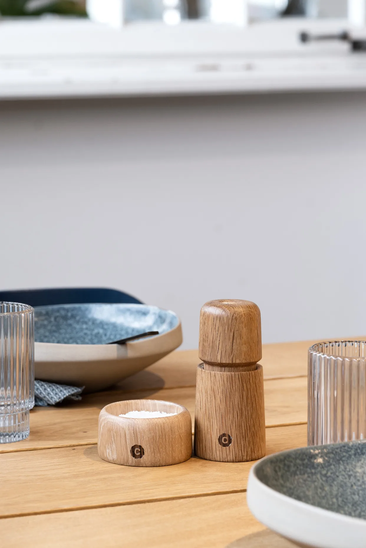Stockholm krydderkvern, Natural, FSC oak, 11 cm Crushgrind