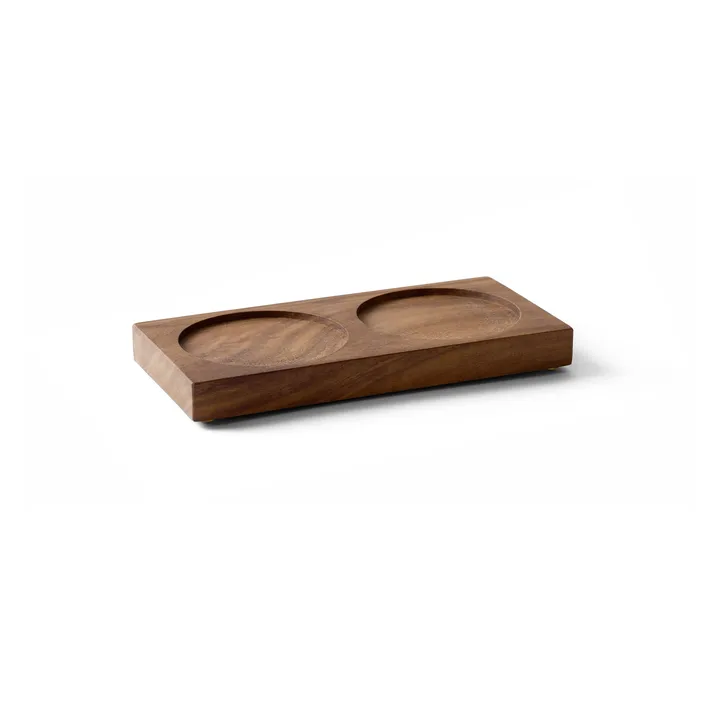 Tabletopper krydderkvernstativ - FSC walnut - Crushgrind