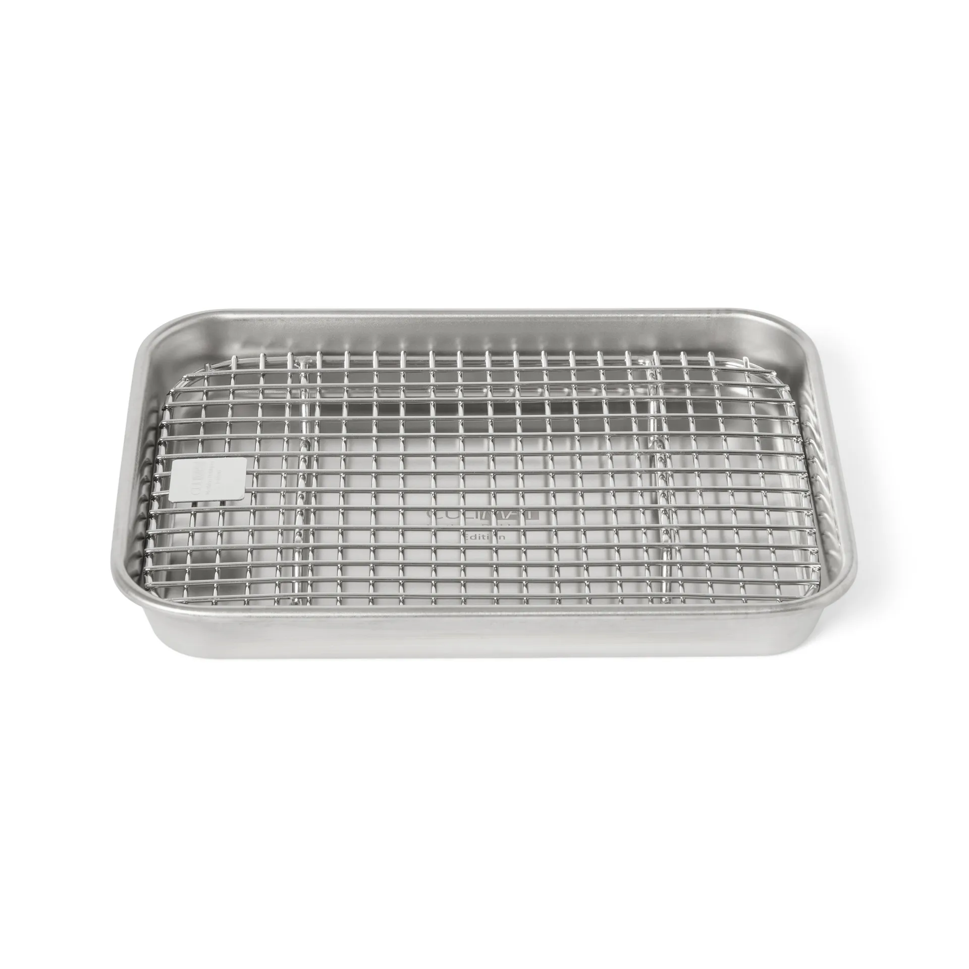 Culimat gastroplate med avkjølingsrist, Rustfritt stål, 18x14x2,5 cm Culimat