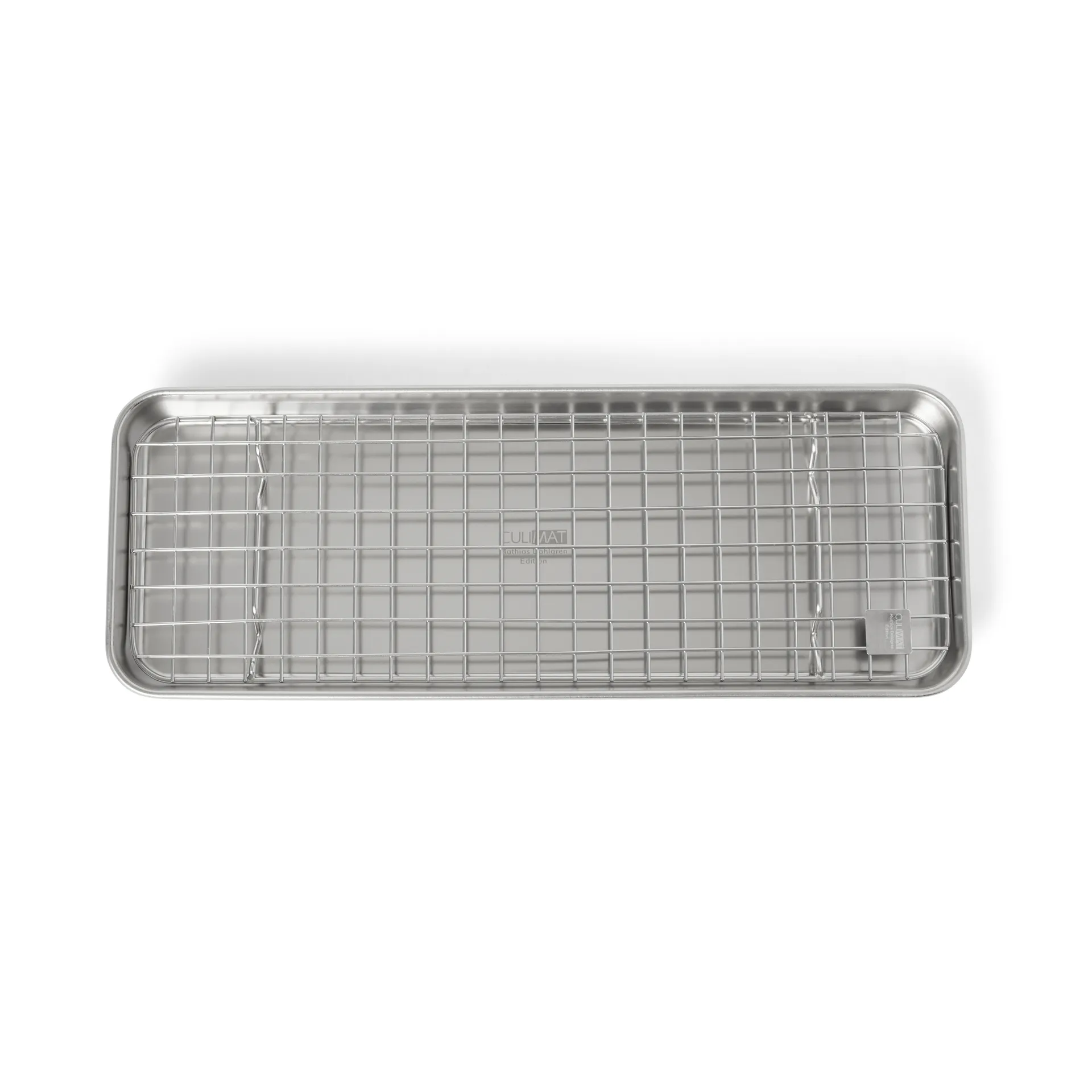Culimat gastroplate med avkjølingsrist, Rustfritt stål, 38x14x2,5 cm Culimat