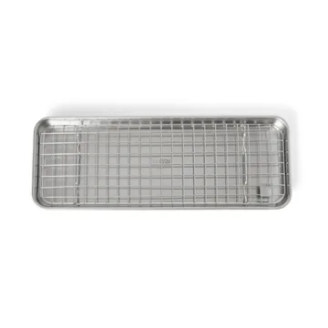 Culimat gastroplate med avkjølingsrist - Rustfritt stål, 38x14x2,5 cm - Culimat