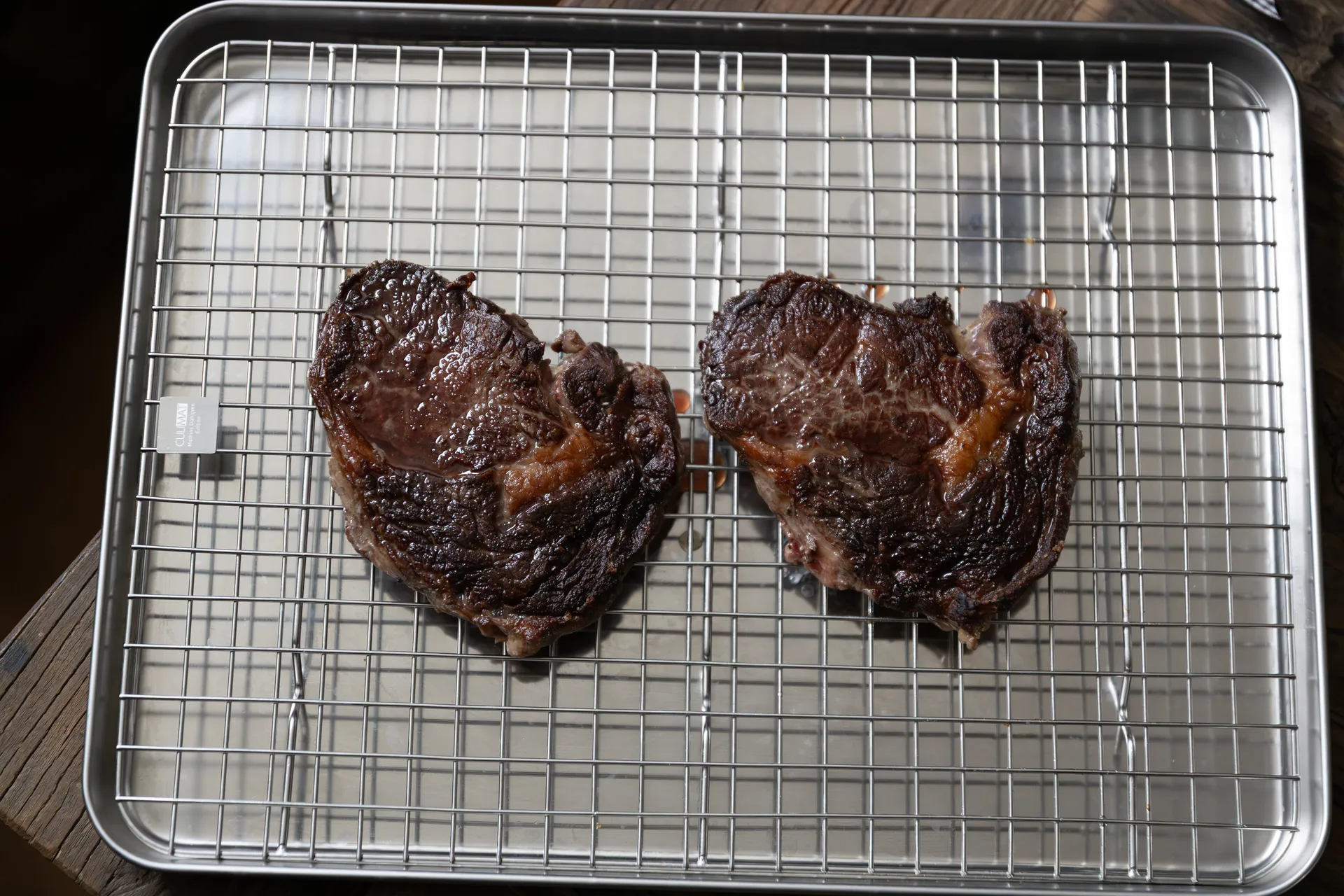 Culimat gastroplate med avkjølingsrist, Rustfritt stål, 40,5x30,5 cm Culimat