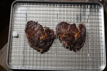 Culimat gastroplate med avkjølingsrist - Rustfritt stål, 40,5x30,5 cm - Culimat