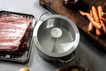 Culimat gryte - Rustfritt stål, glasslokk, 3 L - Culimat