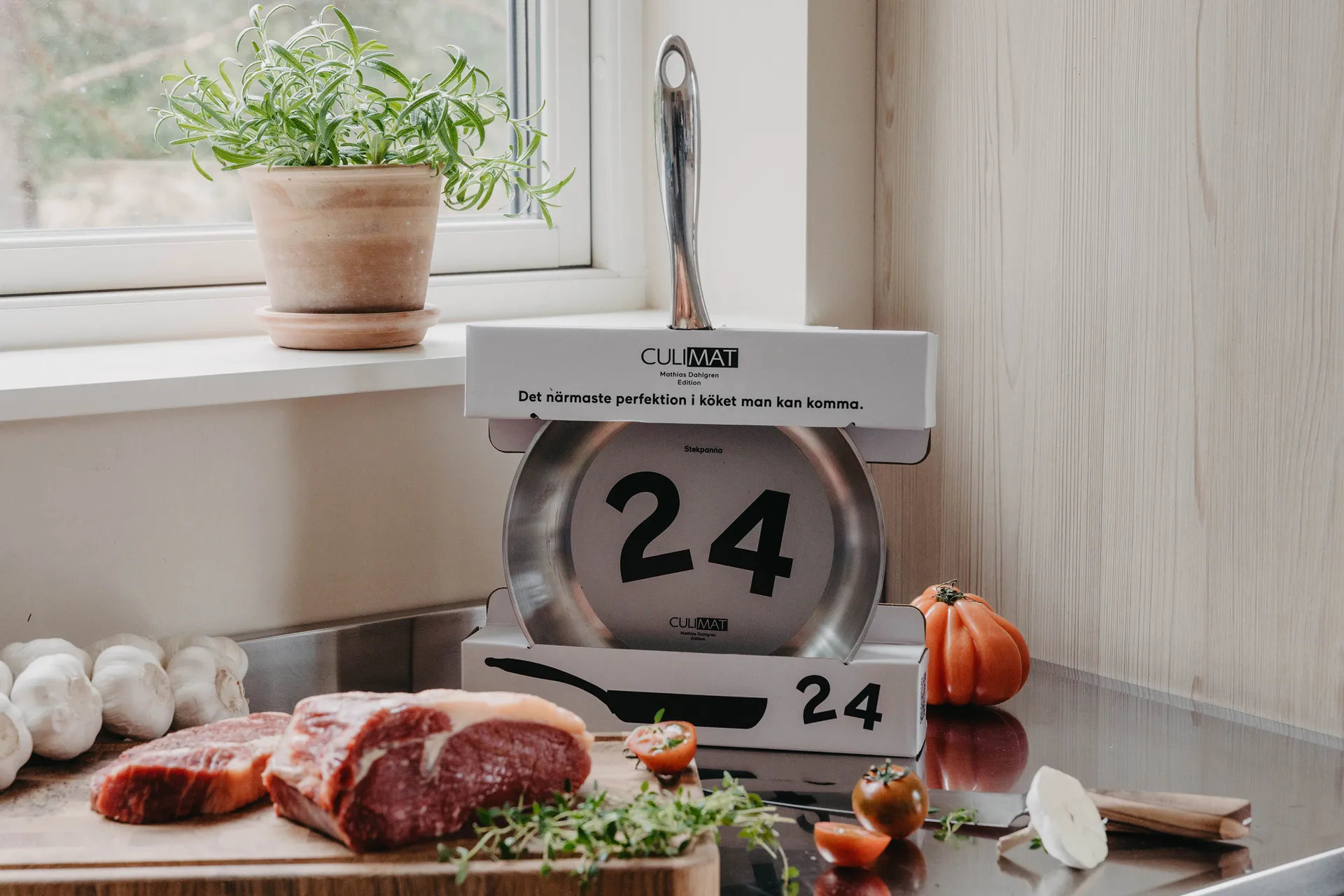 Culimat stekepanne 5-Ply rustfritt stål, 24 cm Culimat